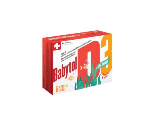 Babytol D3 + DHA kapsule a30