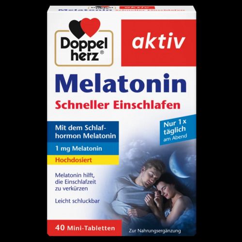 DOPPEL HERZ Aktiv Melatonin tbl A40